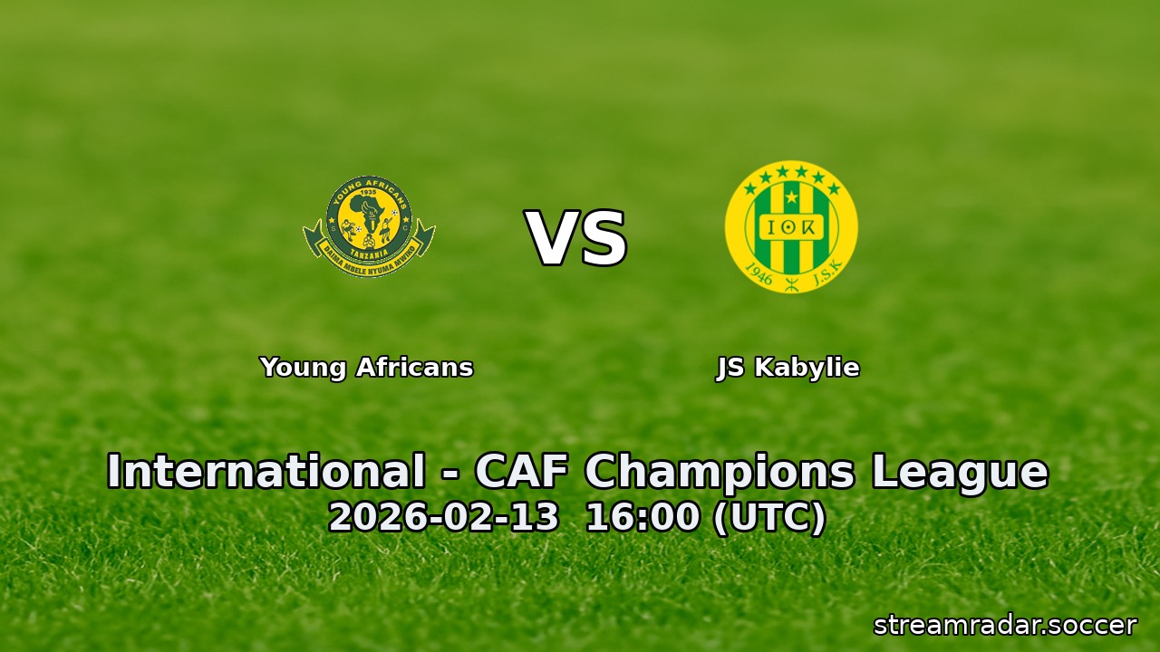 Young Africans vs JS Kabylie
