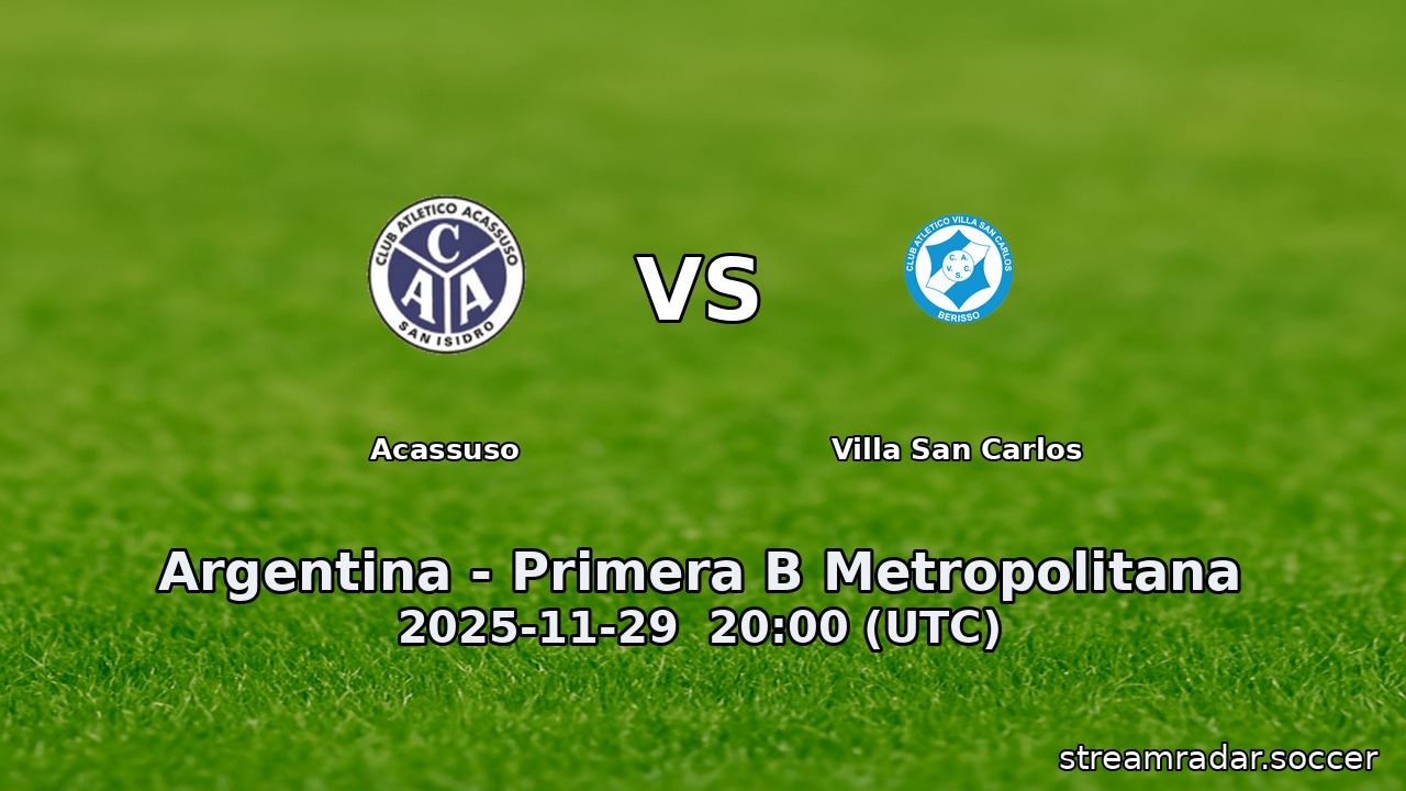 Acassuso vs Villa San Carlos