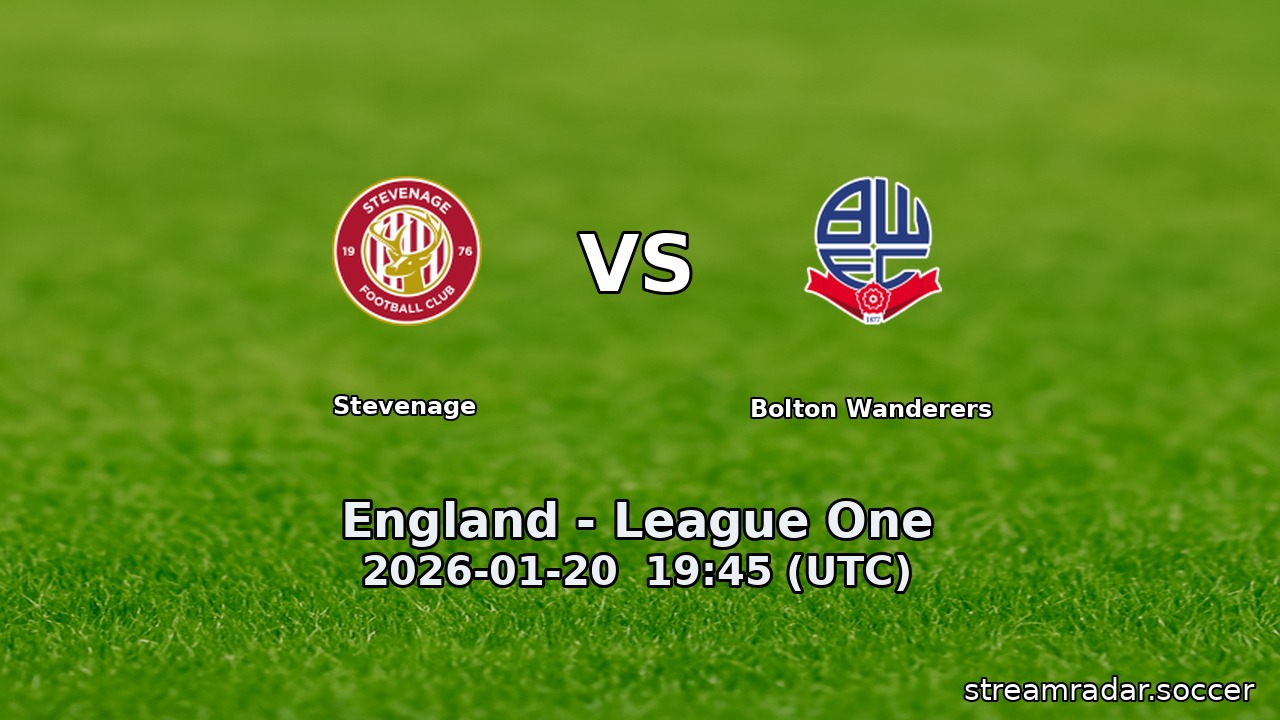Stevenage vs Bolton Wanderers
