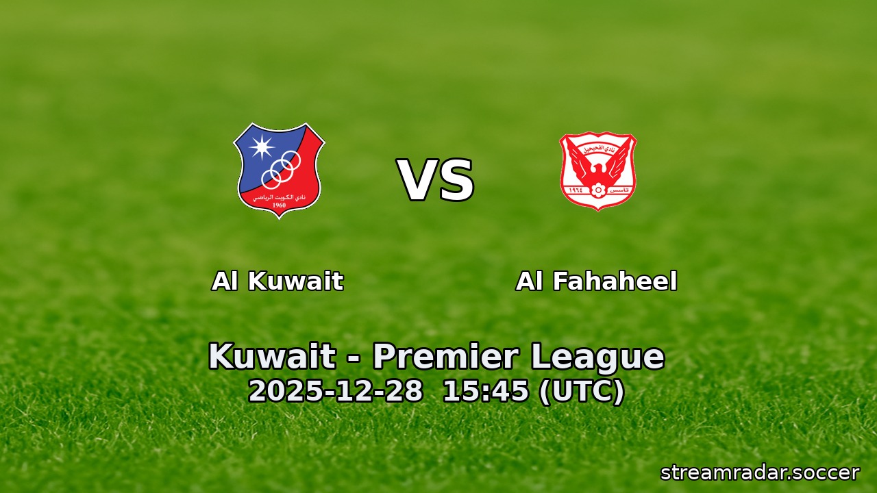 Al Kuwait vs Al Fahaheel