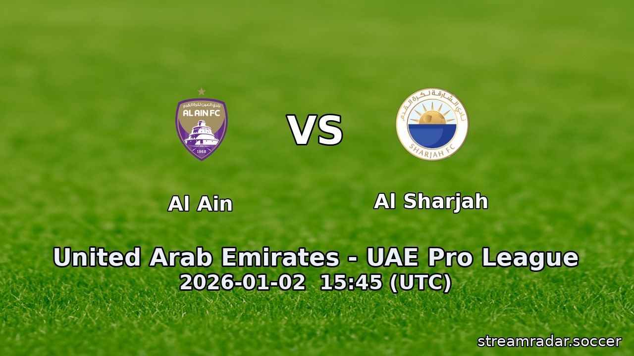 Al Ain vs Al Sharjah