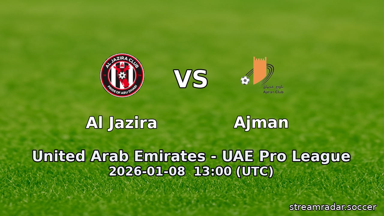 Al Jazira vs Ajman