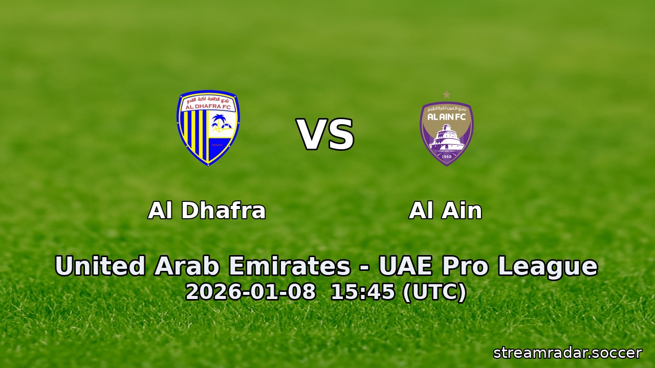 Al Dhafra vs Al Ain