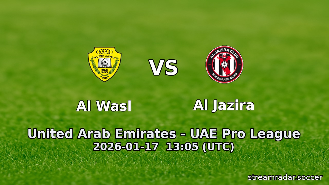 Al Wasl vs Al Jazira