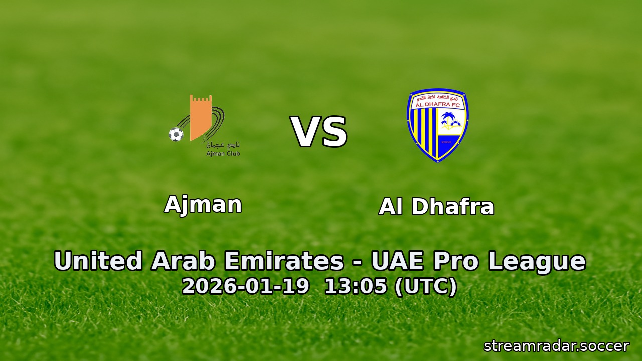 Ajman vs Al Dhafra