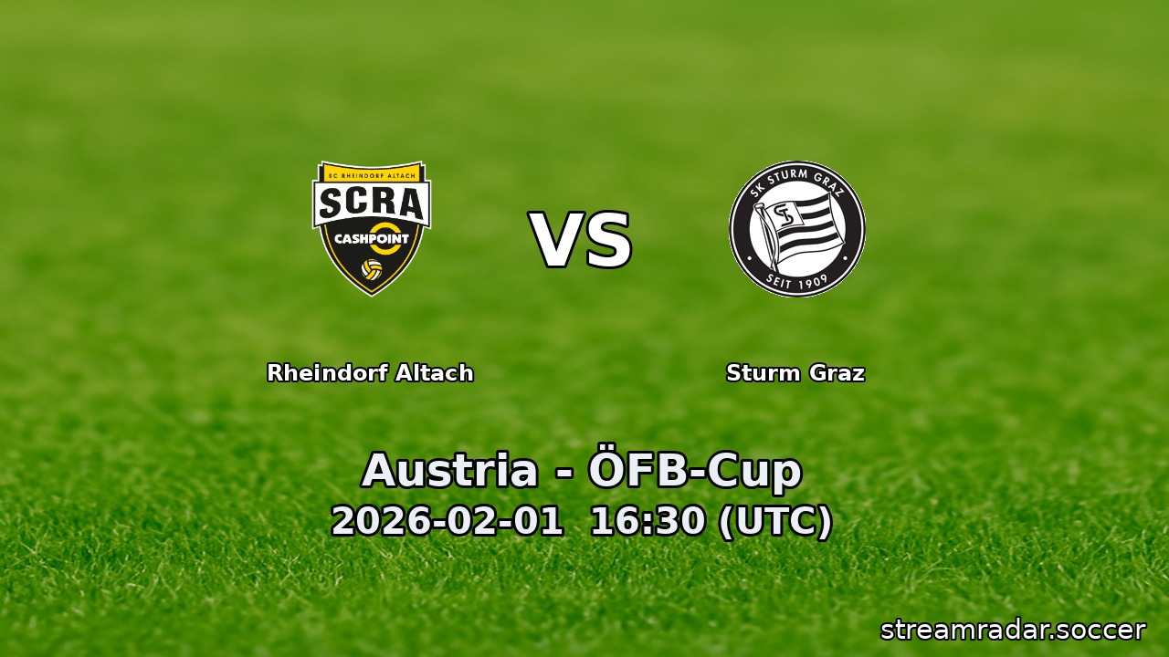Rheindorf Altach vs Sturm Graz