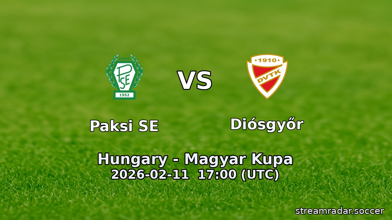 Paksi SE vs Diósgyőr
