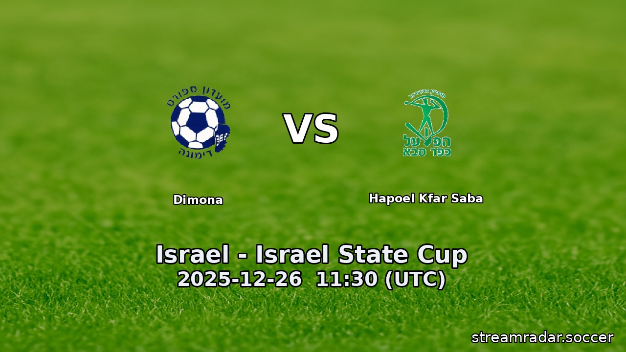 Dimona vs Hapoel Kfar Saba