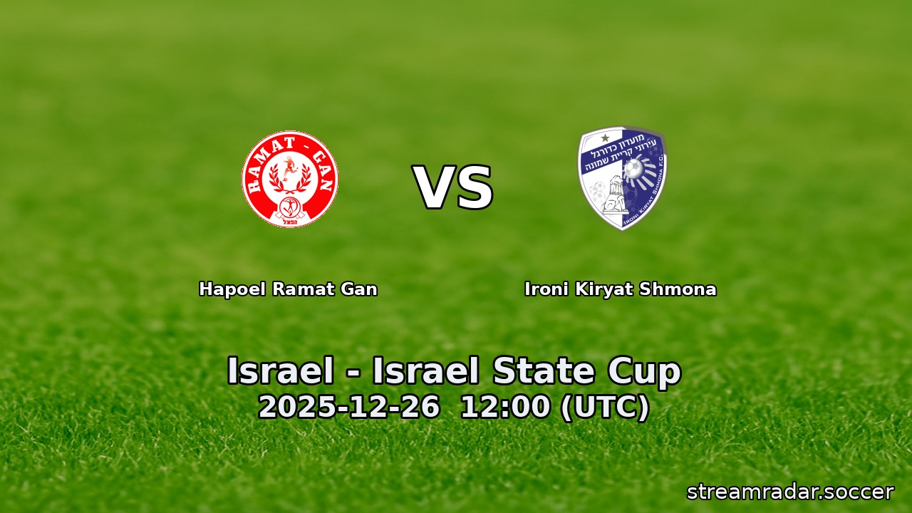 Hapoel Ramat Gan vs Ironi Kiryat Shmona