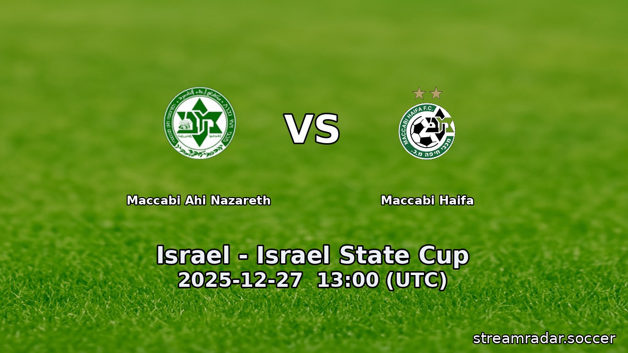 Maccabi Ahi Nazareth vs Maccabi Haifa