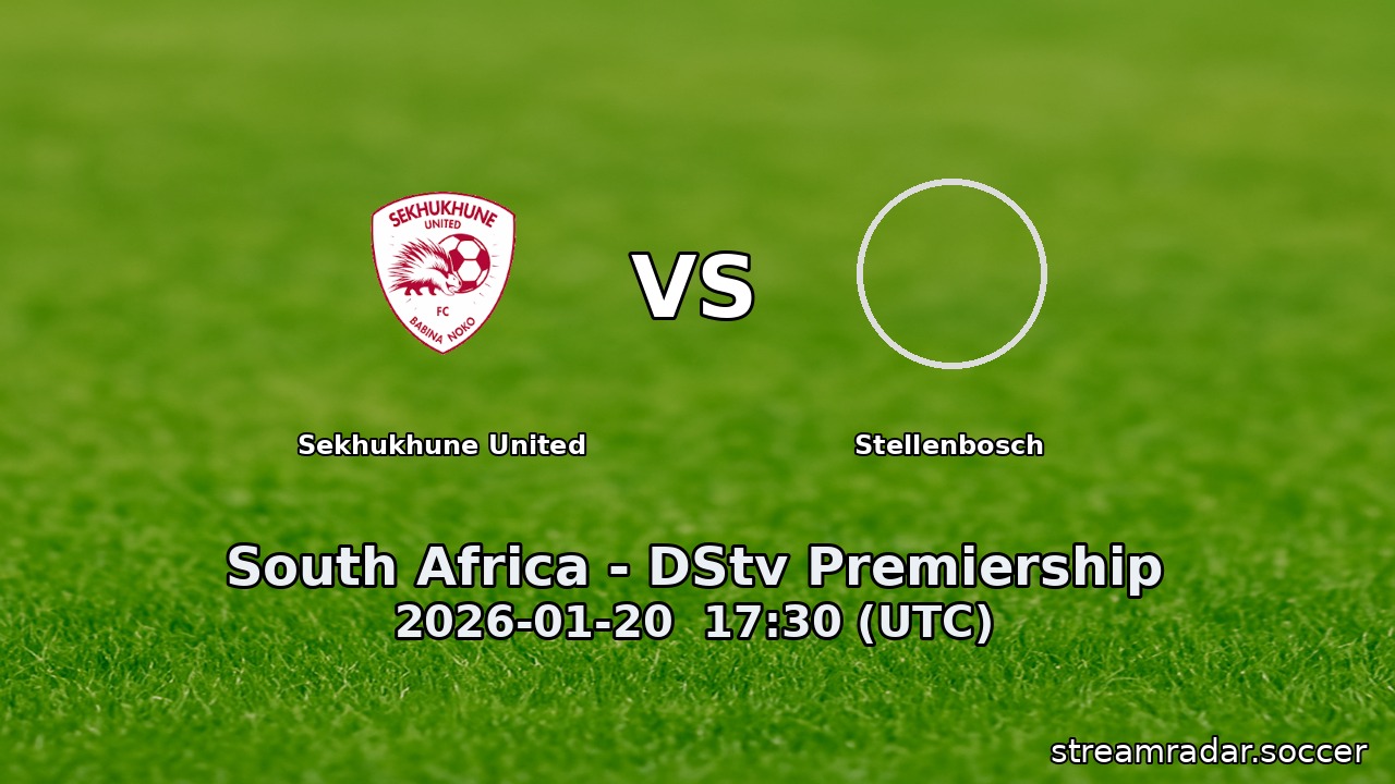 Sekhukhune United vs Stellenbosch