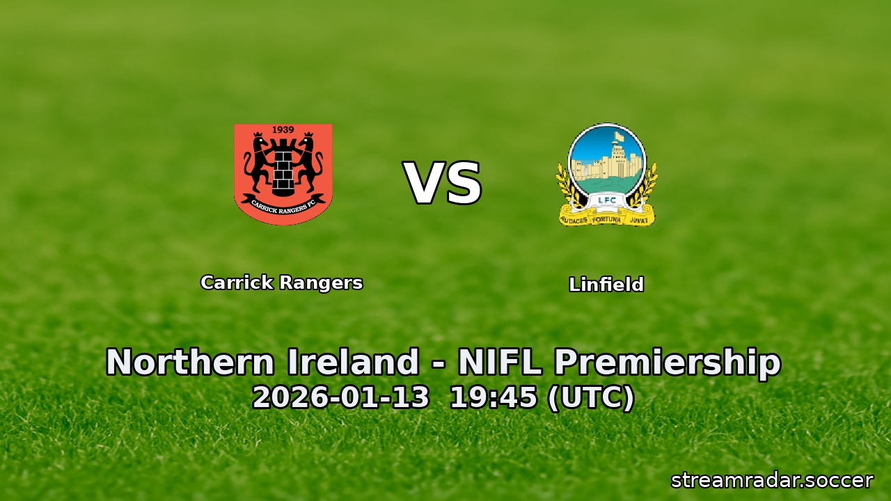 Carrick Rangers vs Linfield