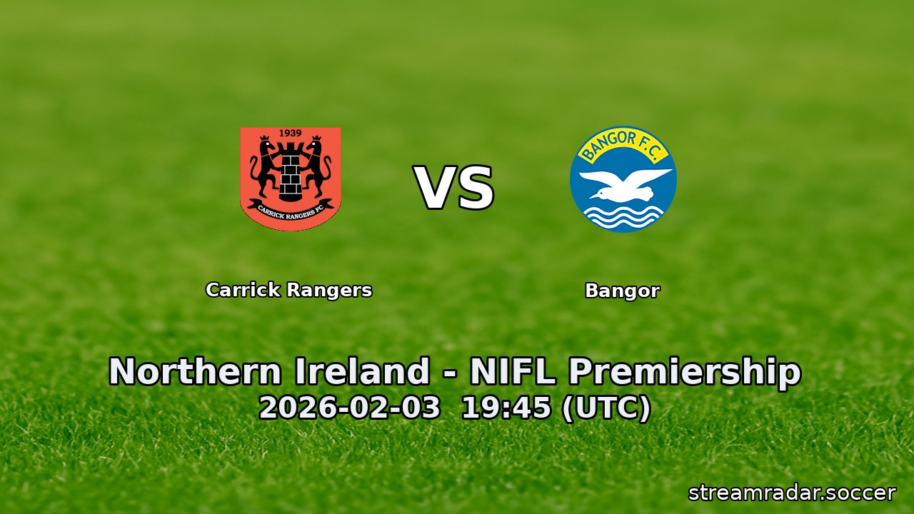 Carrick Rangers vs Bangor