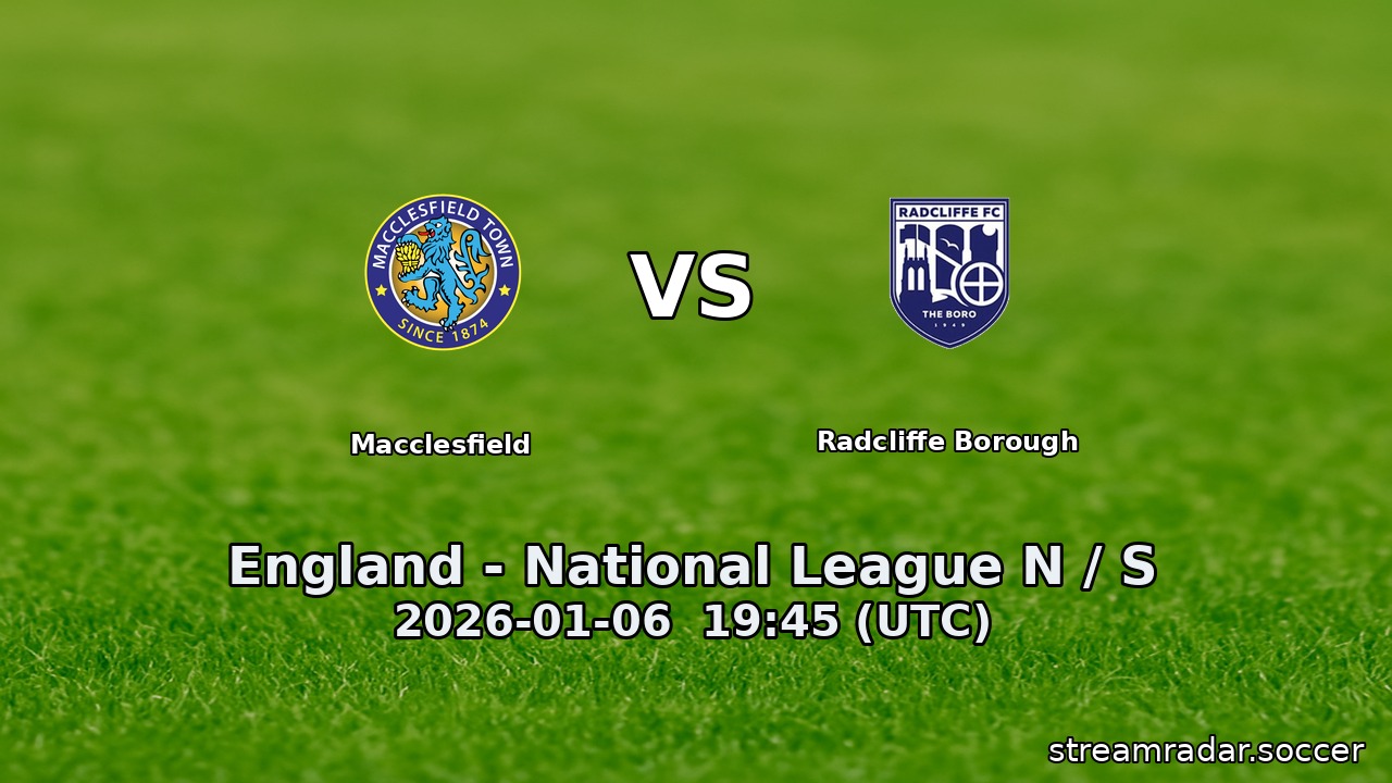 Macclesfield vs Radcliffe Borough