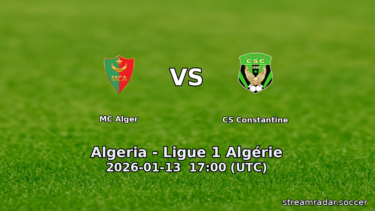 MC Alger vs CS Constantine