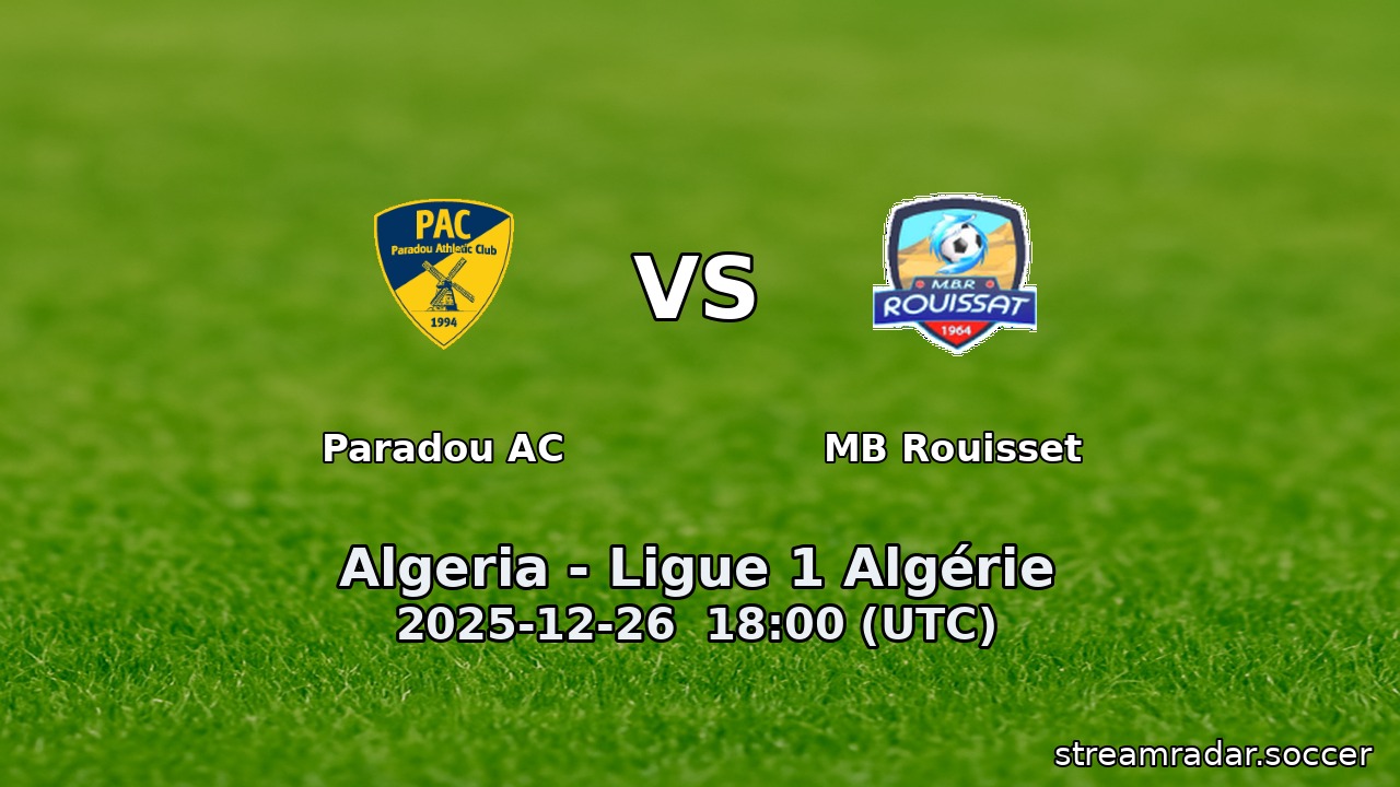 Paradou AC vs MB Rouisset