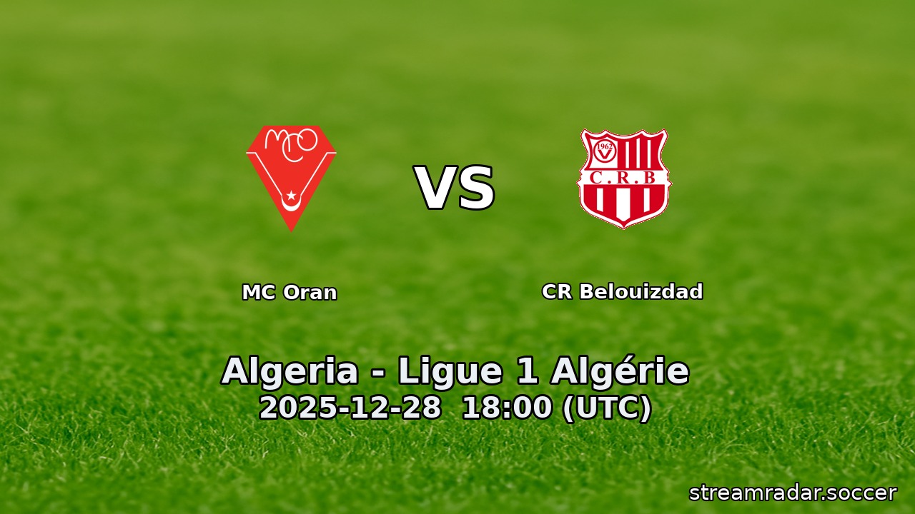 MC Oran vs CR Belouizdad