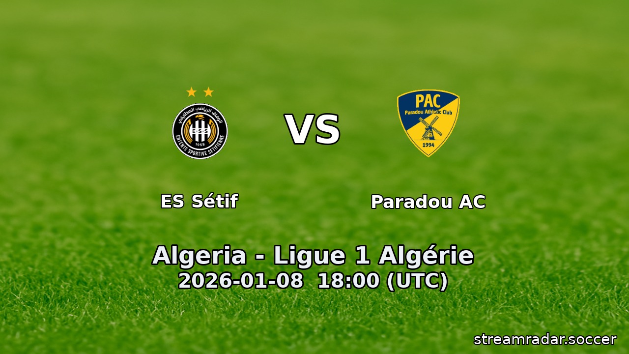 ES Sétif vs Paradou AC
