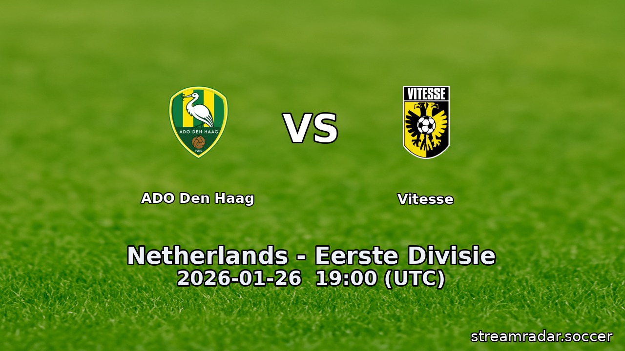 ADO Den Haag vs Vitesse