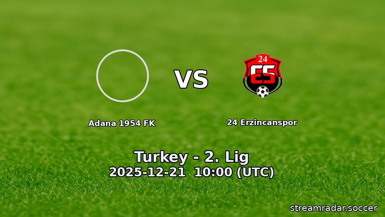 Adana 1954 FK vs 24 Erzincanspor