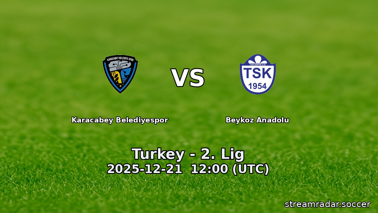 Karacabey Belediyespor vs Beykoz Anadolu