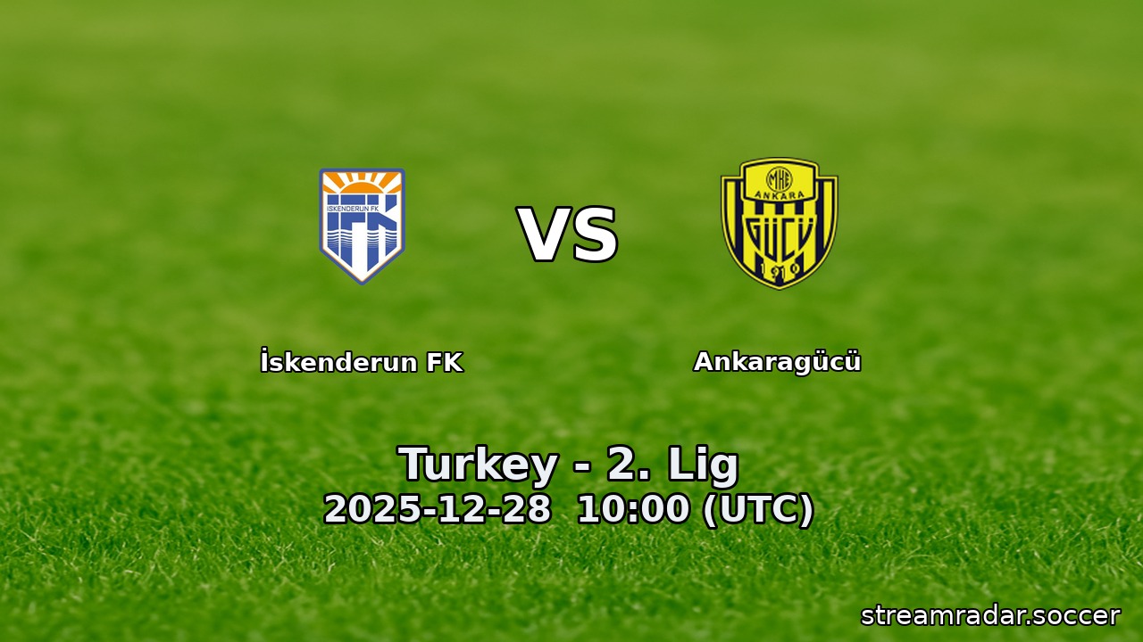 İskenderun FK vs Ankaragücü