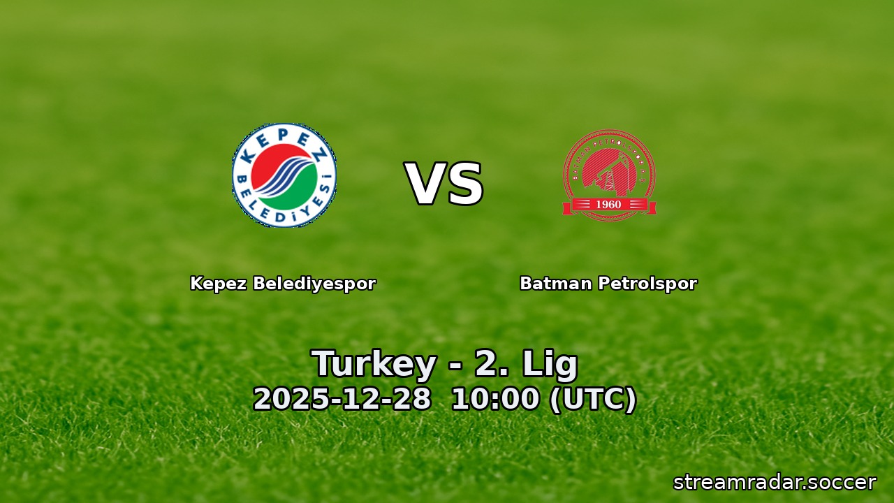 Kepez Belediyespor vs Batman Petrolspor