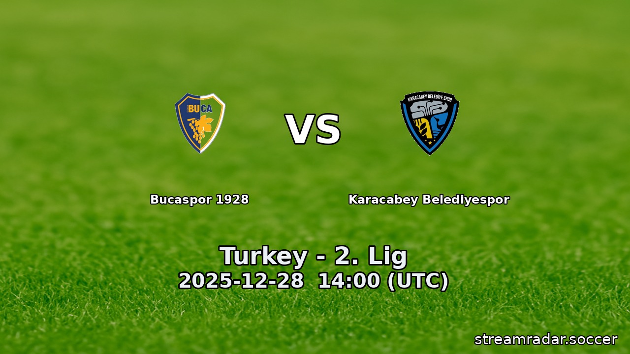Bucaspor 1928 vs Karacabey Belediyespor