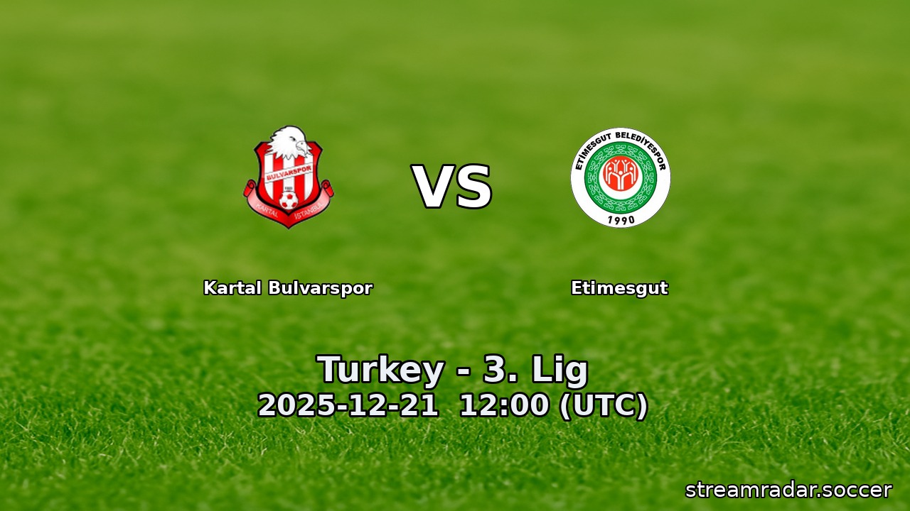 Kartal Bulvarspor vs Etimesgut