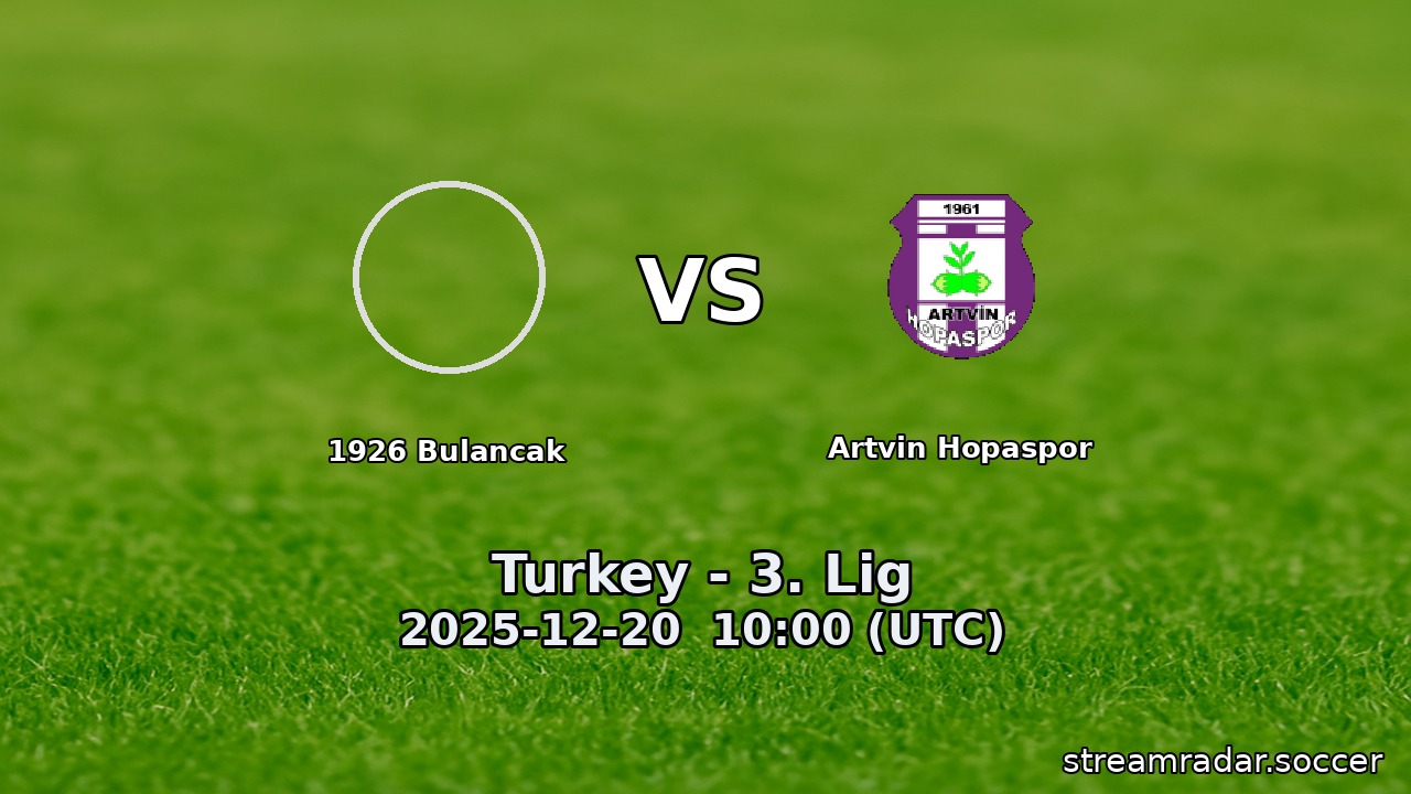 1926 Bulancak vs Artvin Hopaspor