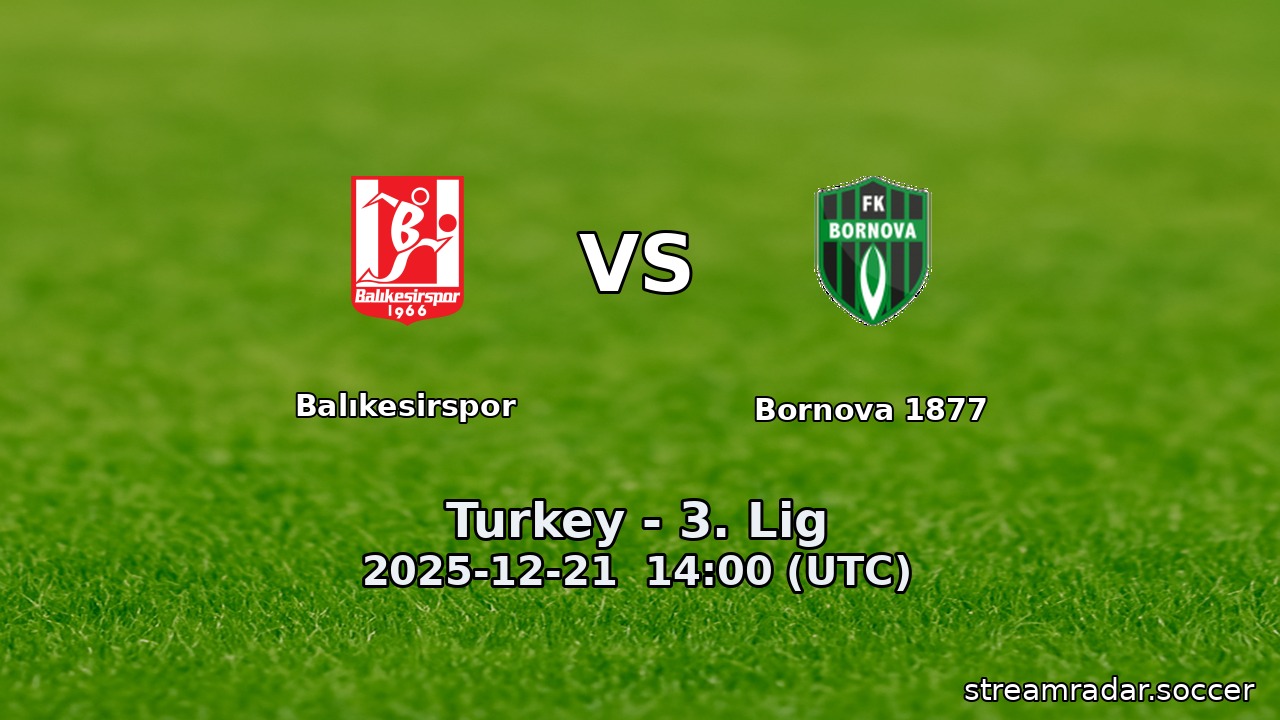 Balıkesirspor vs Bornova 1877
