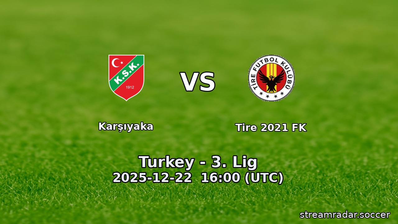 Karşıyaka vs Tire 2021 FK
