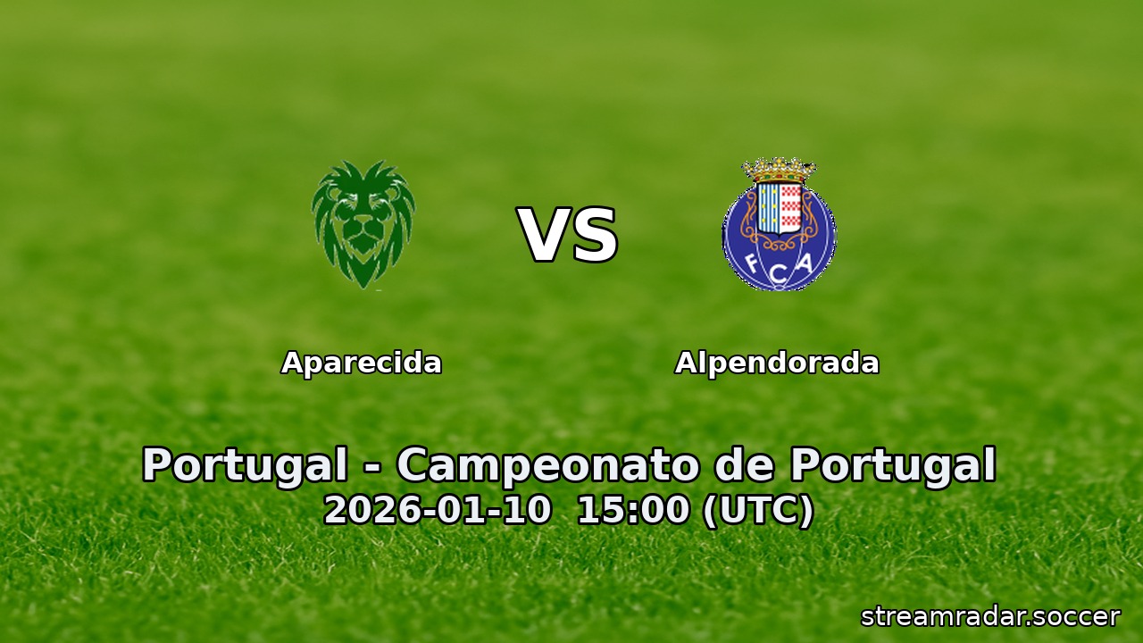 Aparecida vs Alpendorada