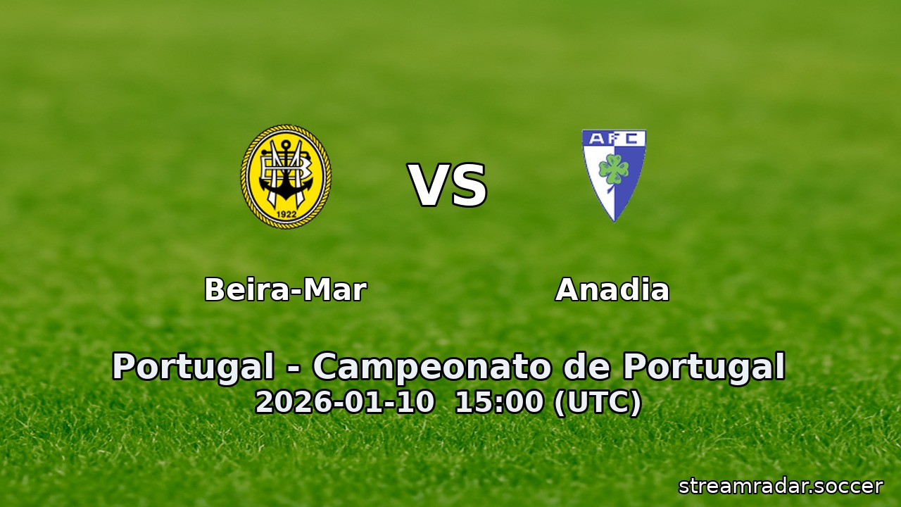 Beira-Mar vs Anadia