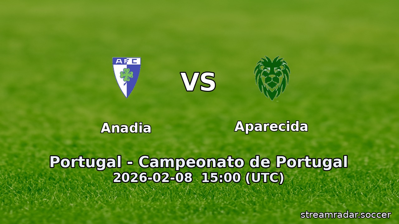 Anadia vs Aparecida