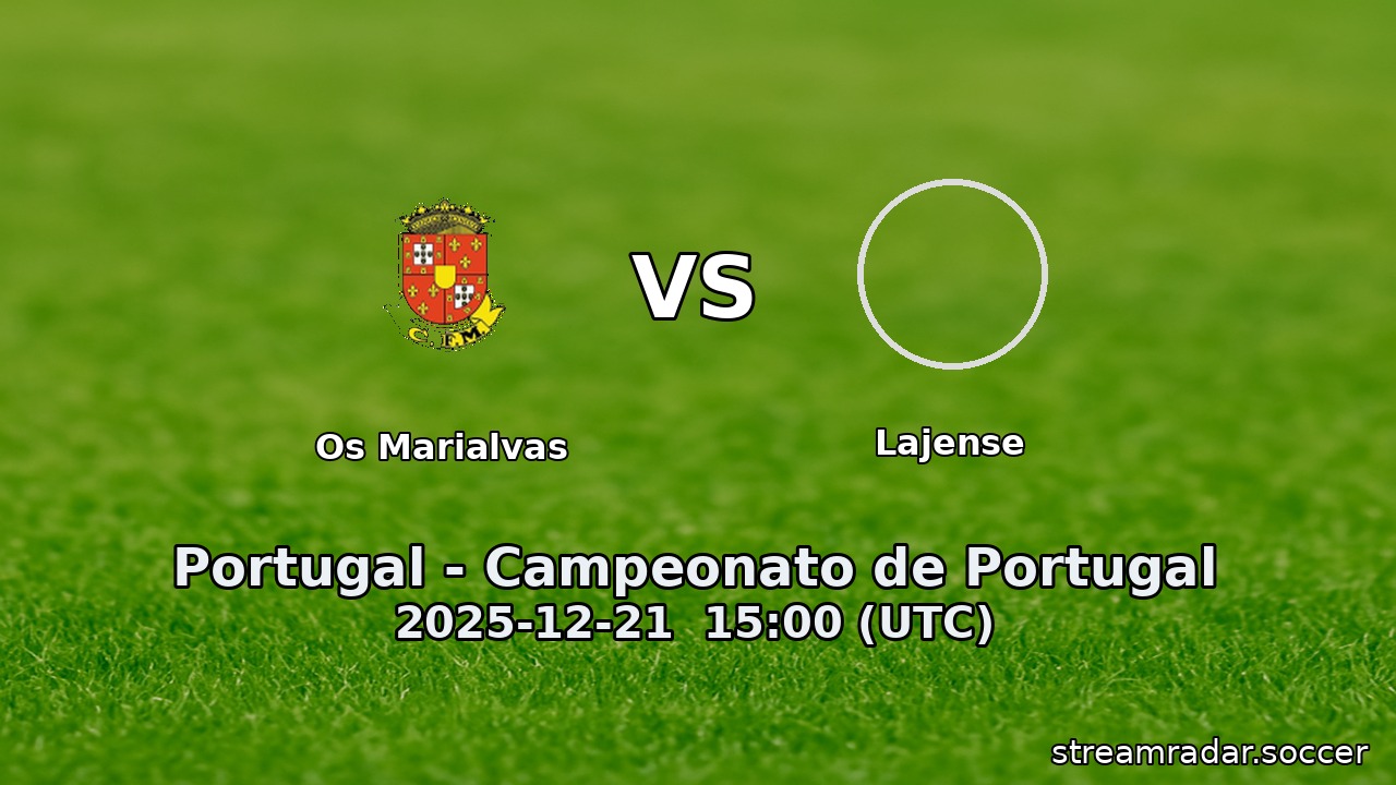 Os Marialvas vs Lajense