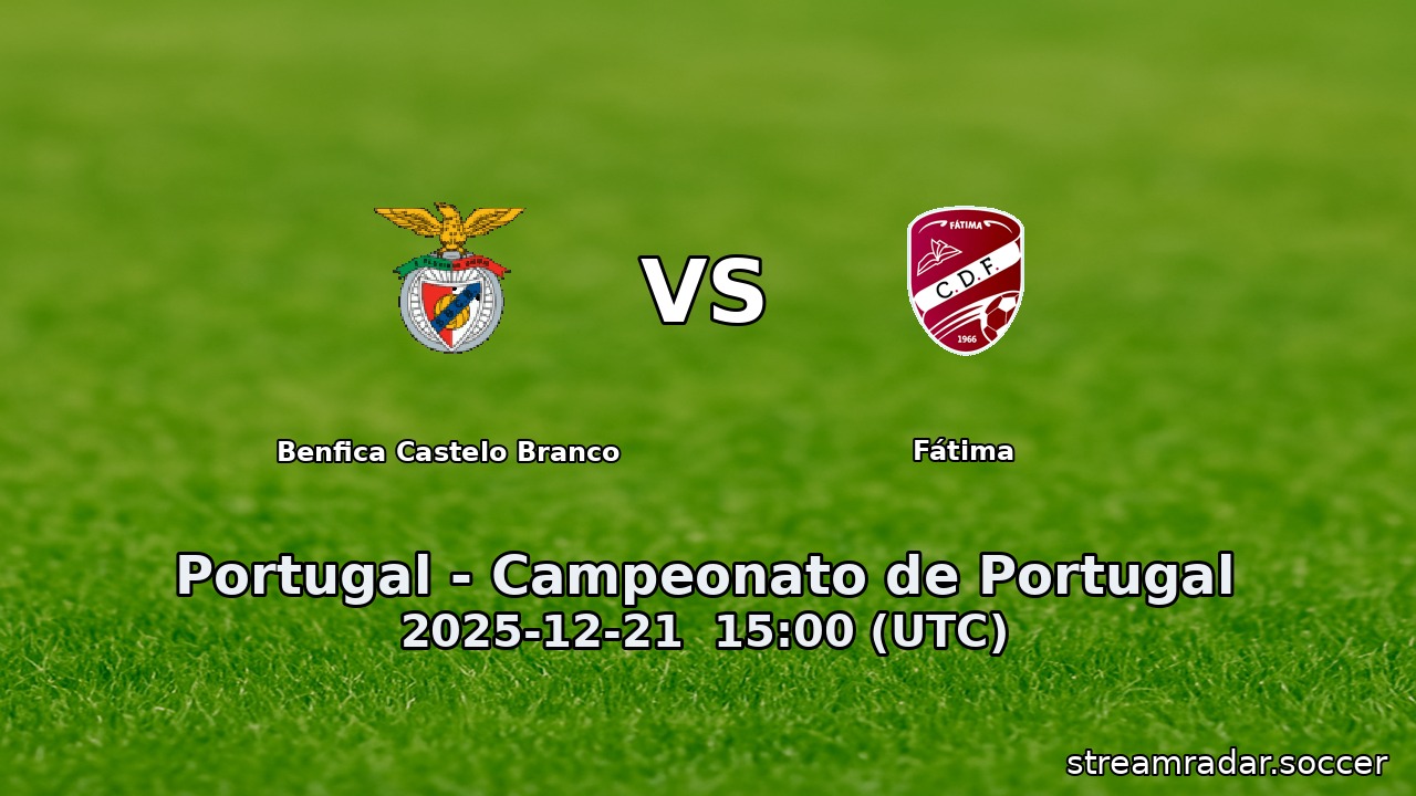 Benfica Castelo Branco vs Fátima