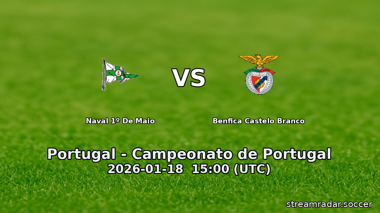 Naval 1º De Maio vs Benfica Castelo Branco
