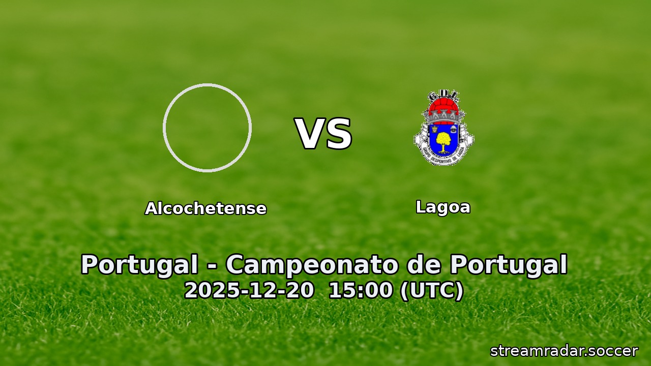 Alcochetense vs Lagoa