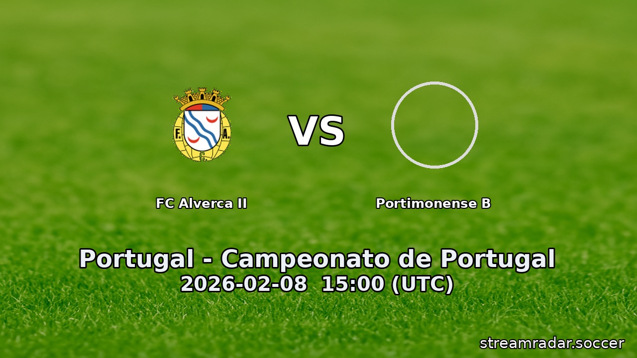 FC Alverca II vs Portimonense B