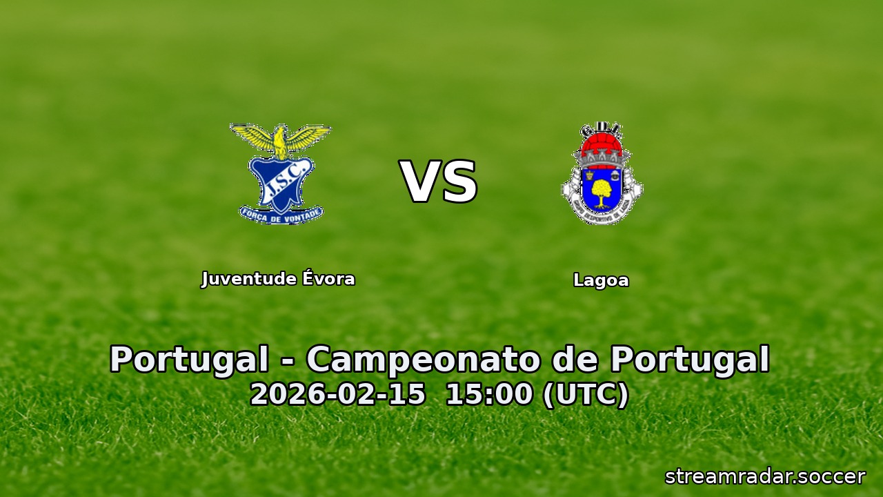 Juventude Évora vs Lagoa