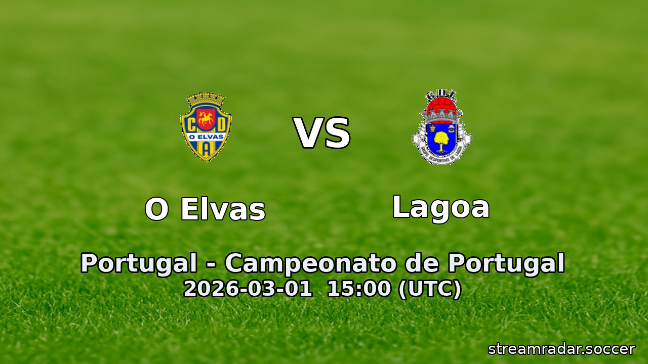 O Elvas vs Lagoa