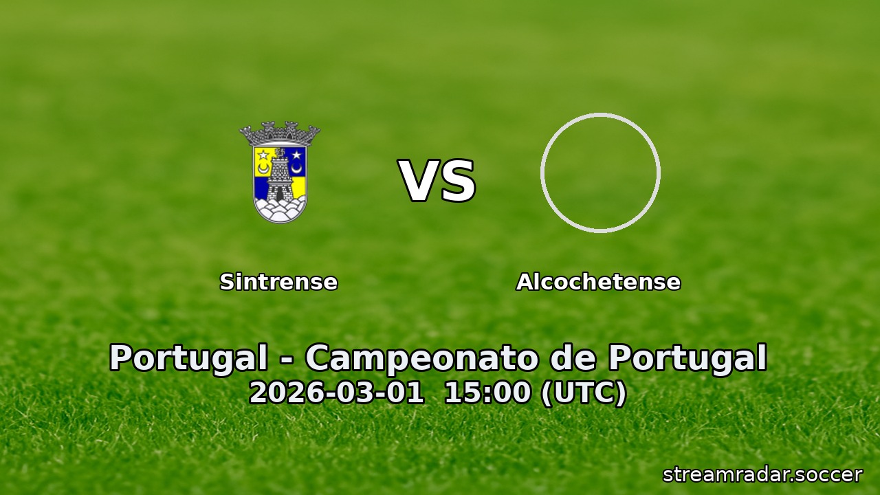 Sintrense vs Alcochetense