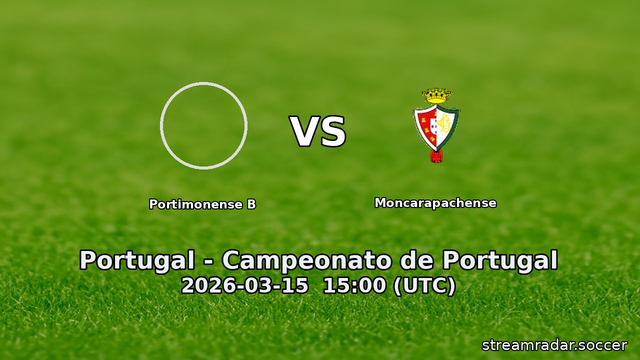 Portimonense B vs Moncarapachense