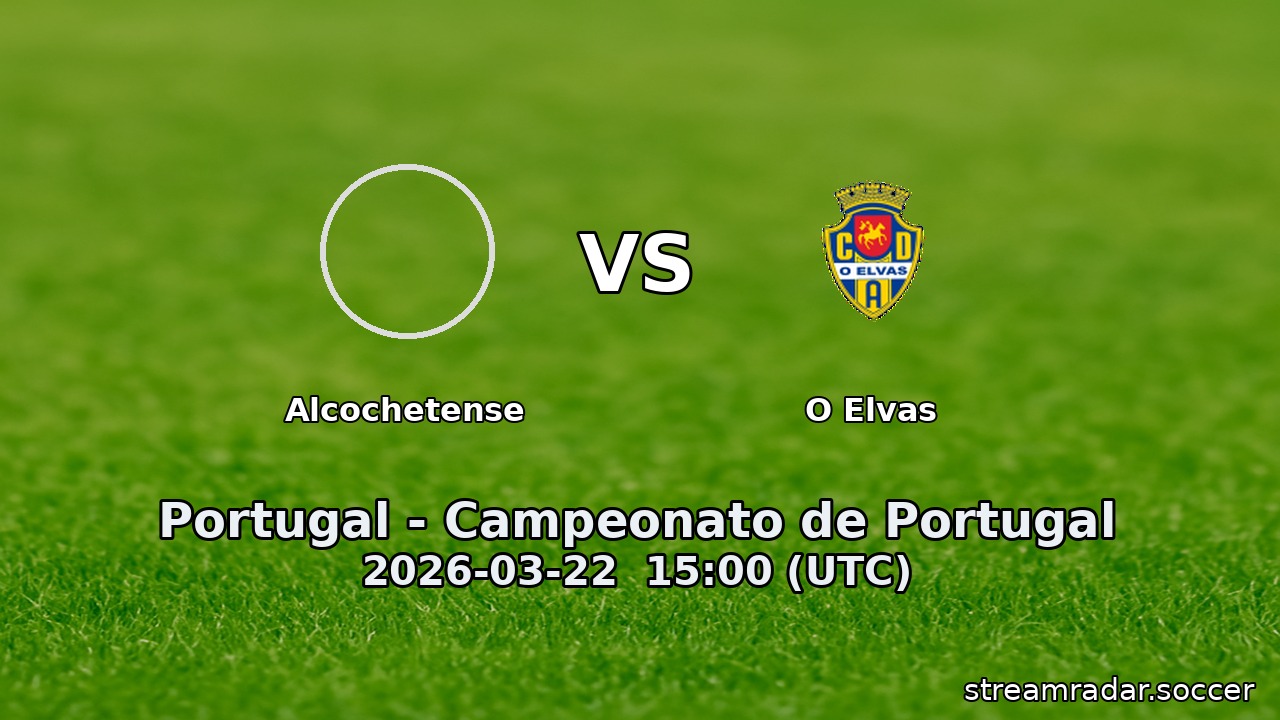 Alcochetense vs O Elvas