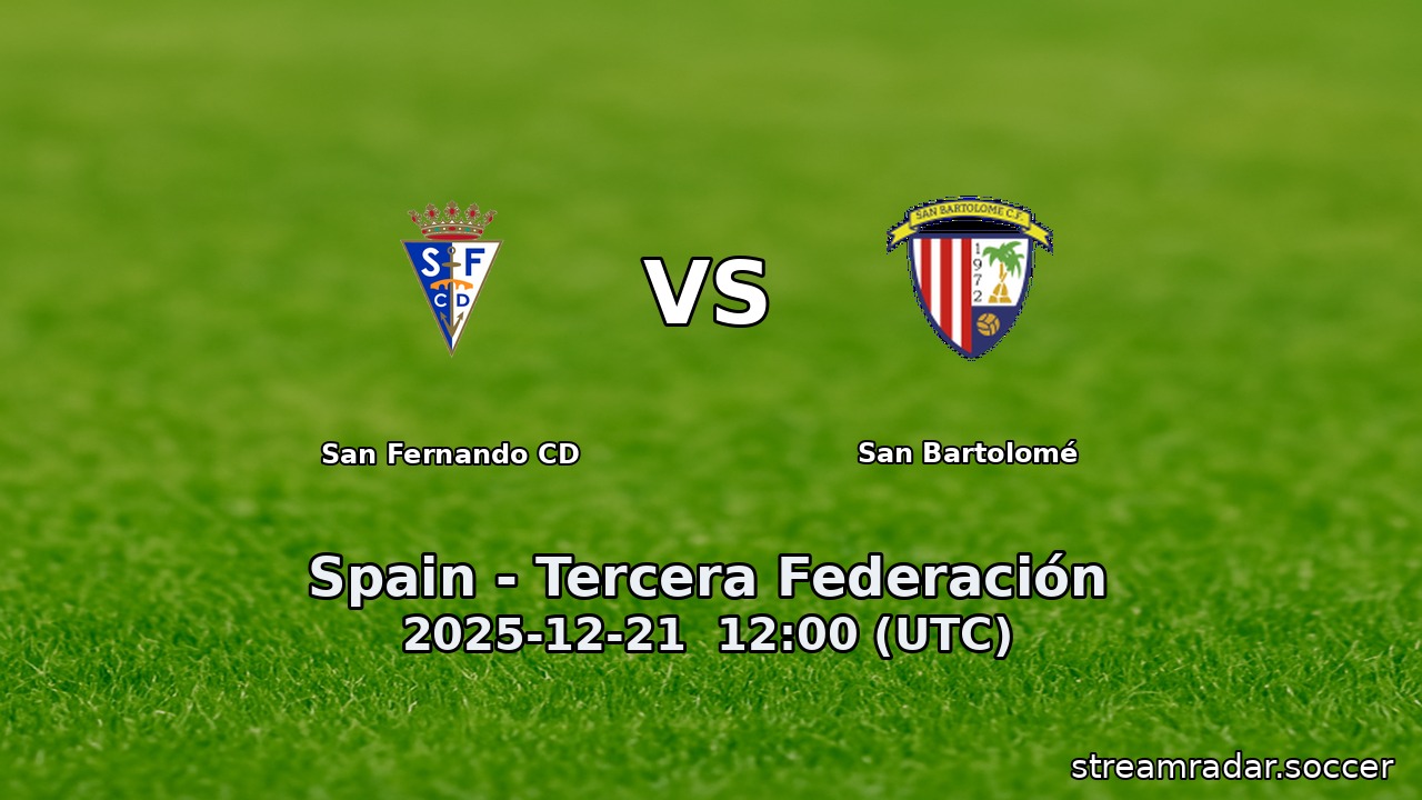 San Fernando CD vs San Bartolomé