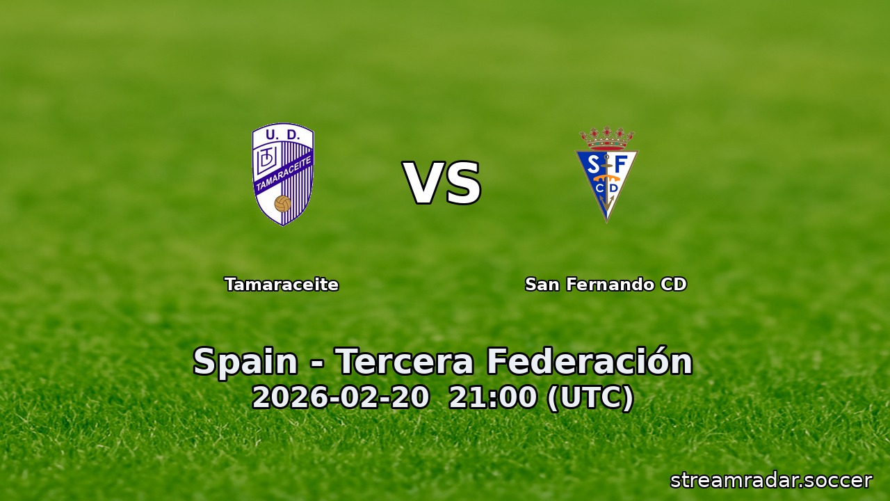 Tamaraceite vs San Fernando CD