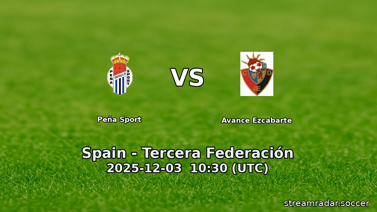 Peña Sport vs Avance Ezcabarte