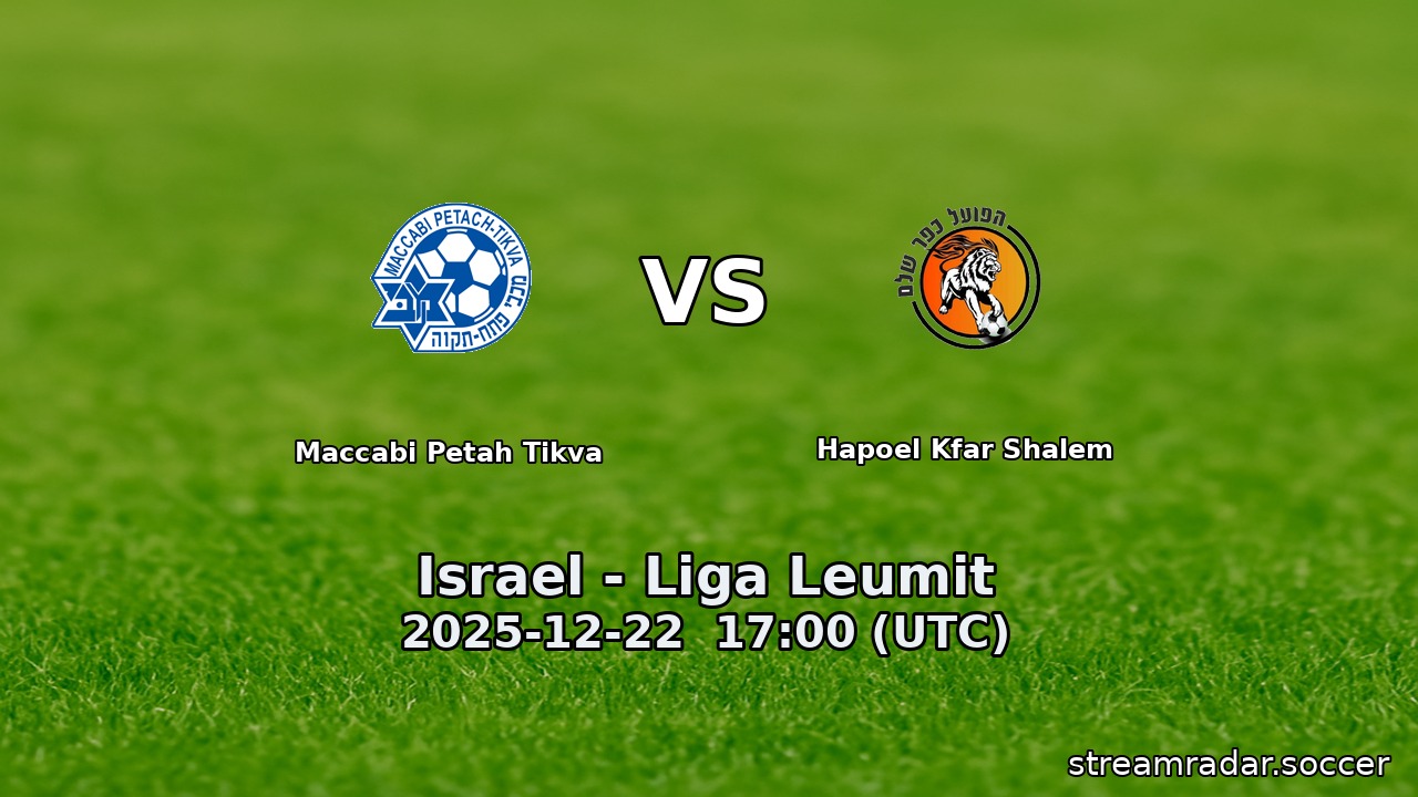 Maccabi Petah Tikva vs Hapoel Kfar Shalem