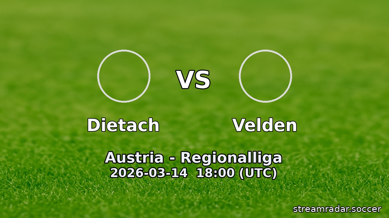 Dietach vs Velden